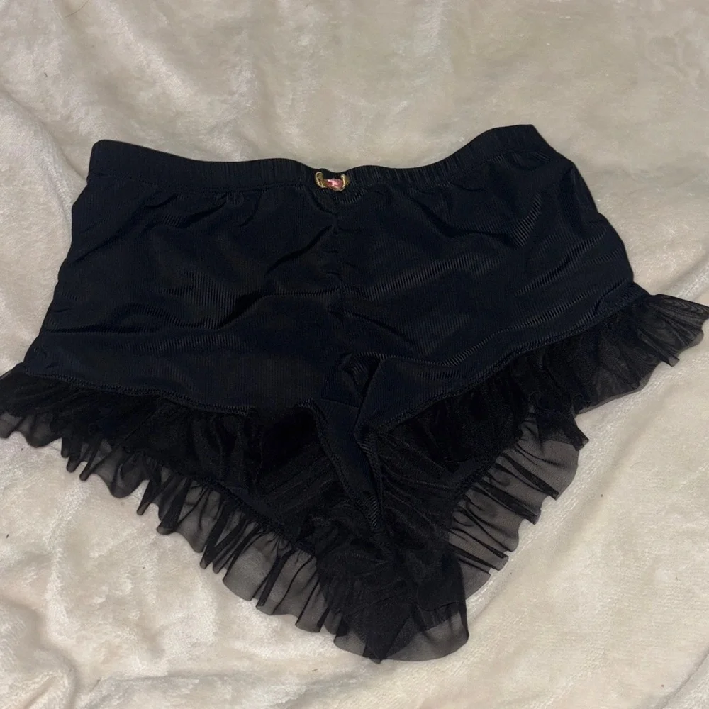 Sheer high waisted lounge shorts size S - Picture 2 of 5